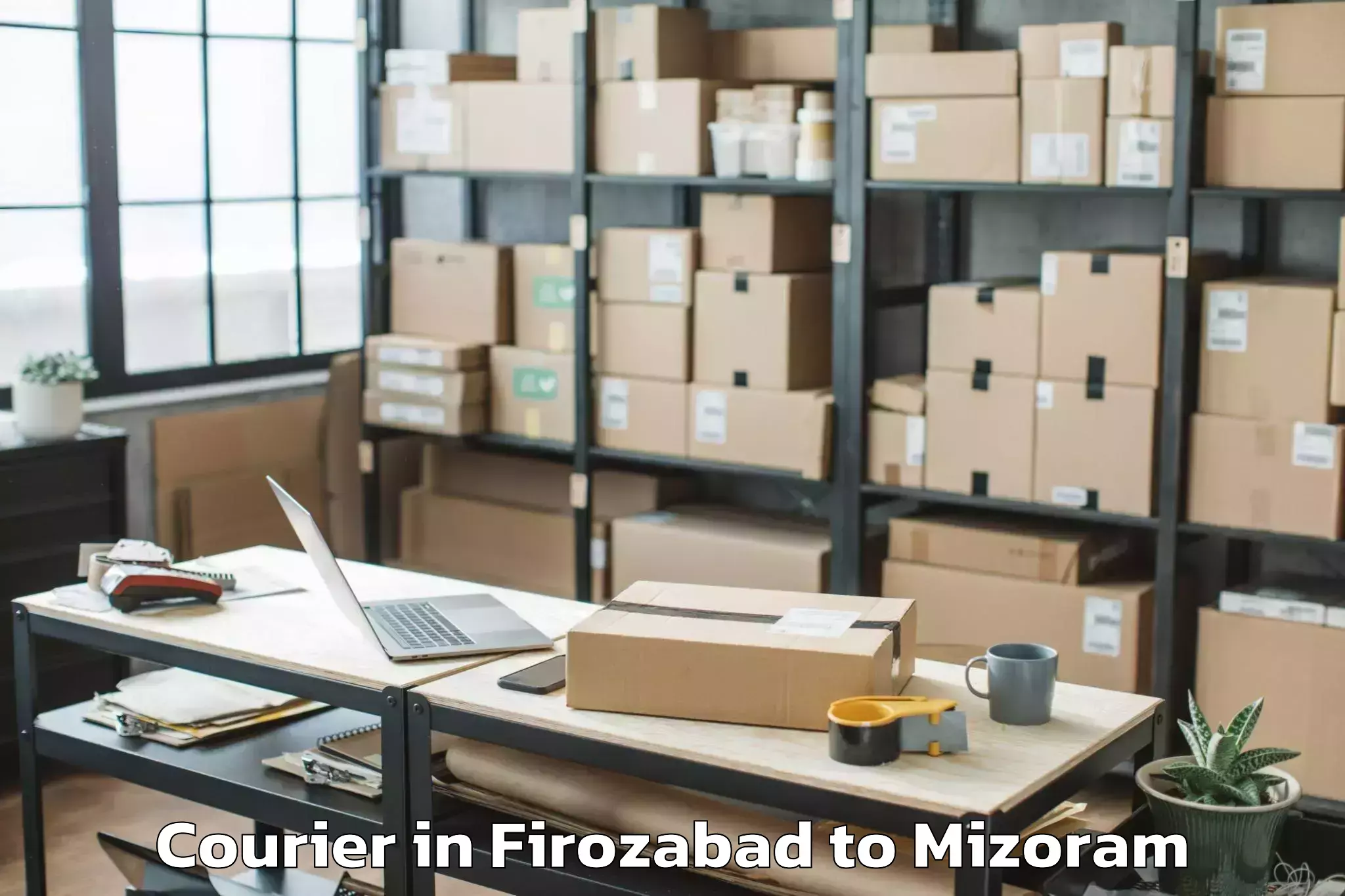 Reliable Firozabad to Siaha Courier